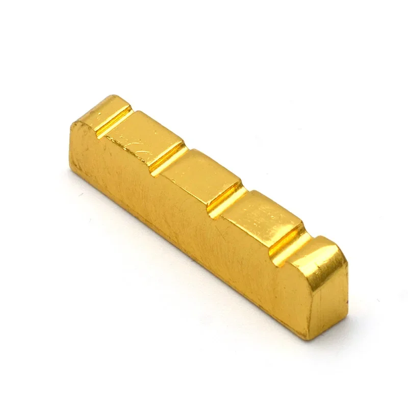 

4/5 String Slotted Brass Gold Plated 38MM 42MM 45MM Electric Bass Guitar Nut