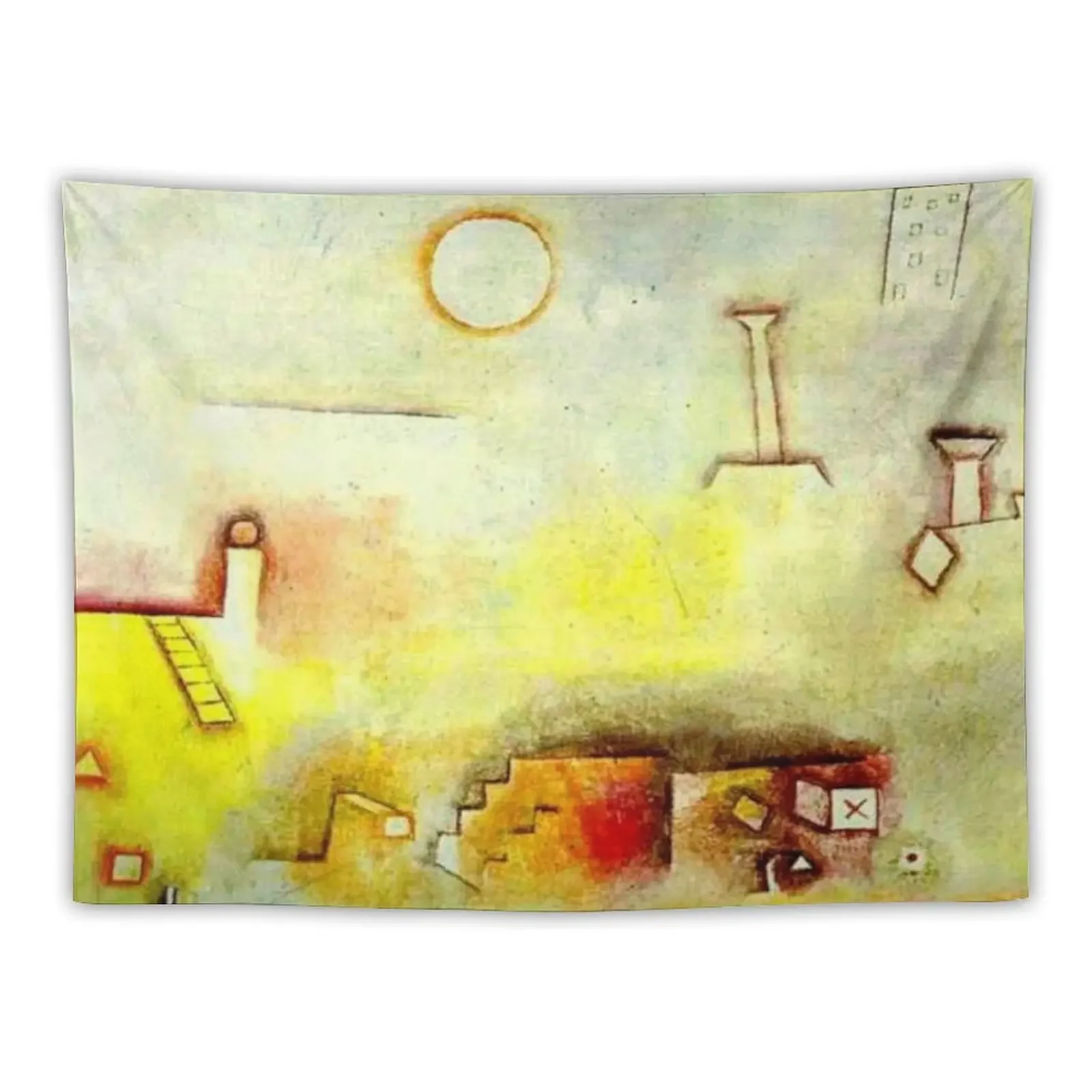 

Paul Klee "Reconstructing" | Architectural Elements | Architecture Themed Tapestry Wall Hanging Wall Tapestry