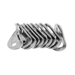 10Pcs Climbing Anchor Bolt Hanger 25kN M10 304 Stainless Steel Hanger Plate for Mountaineering Rappelling Hiking Camping Travel