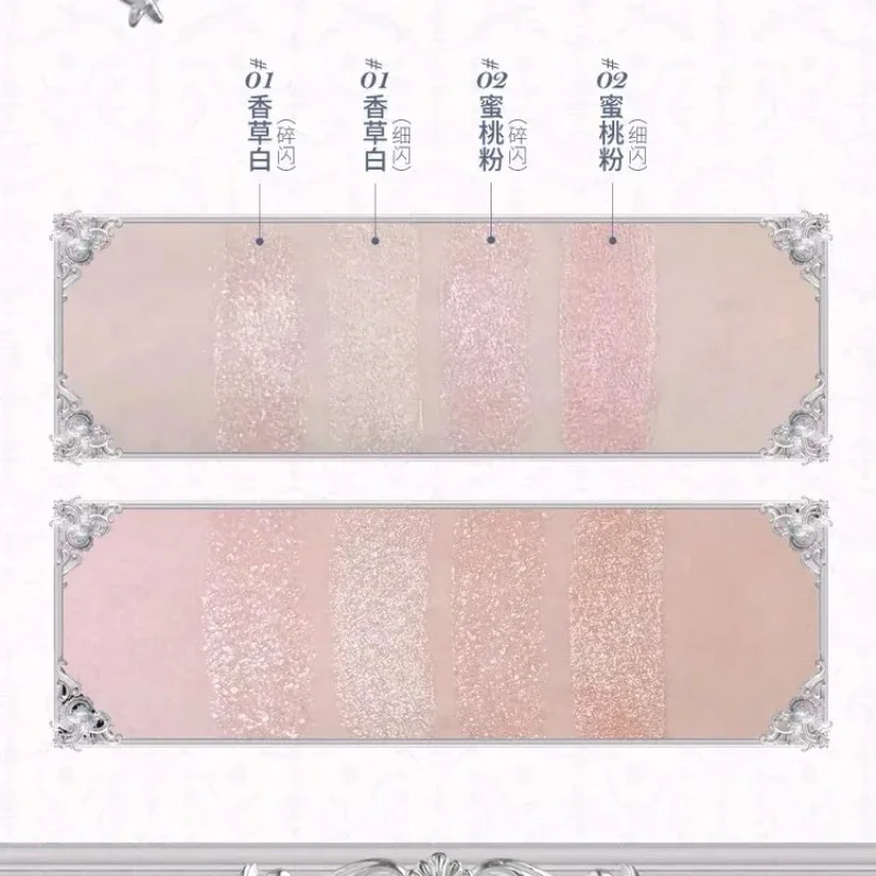 Flower Knows Shell's Jewel Collection 더블 헤드 쉬머 아이라이너 펜 누에 누에 방수 형광펜 아이섀도