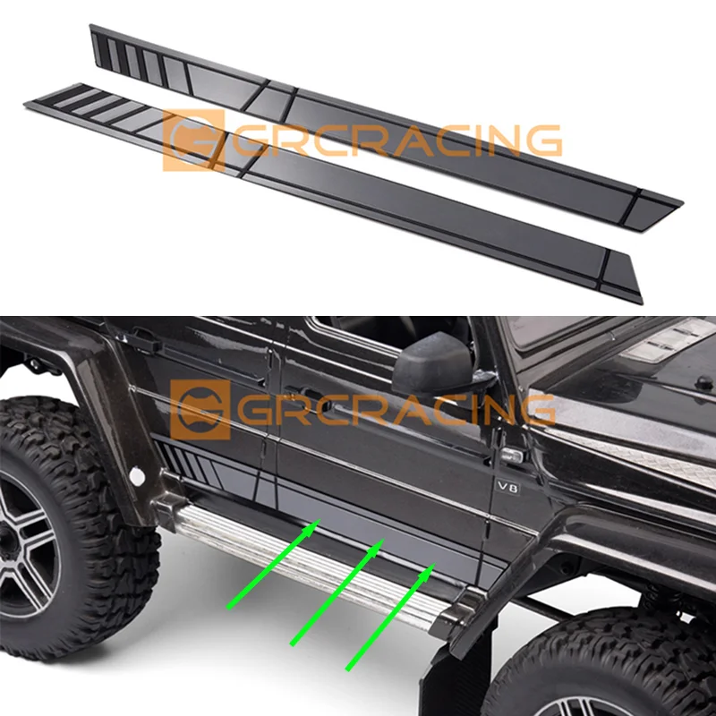 GRC Car Door Metal Decorative Sheet Car Shell Stainless Steel Retrofit for 1/10 RC Crawler Car Traxxas TRX4 G500 TRX6 G63 Parts