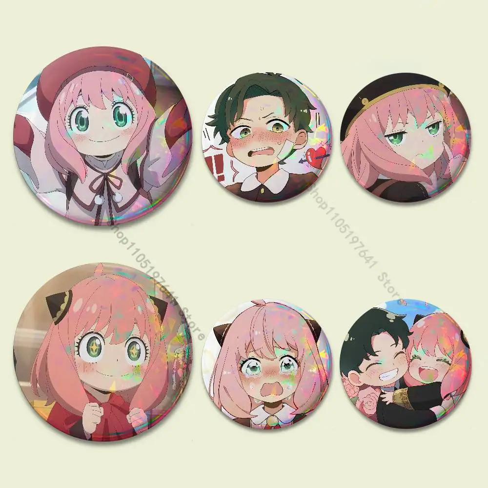 

S-Spy X Family Bond Yor A-Anya Badges Button Round Creative Pin Brooch Badge Bag Decor Fans Collect Friends Gifts