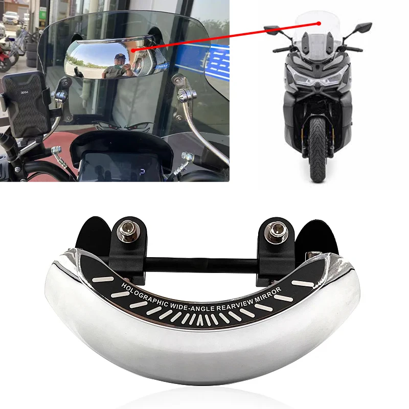 SR150GT Motorcycle Windscreen 180 Degree Wide Angle Rearview Mirror Accessories Fit For LONCIN VOGE SR4MAX Sr4max SR 150 GT