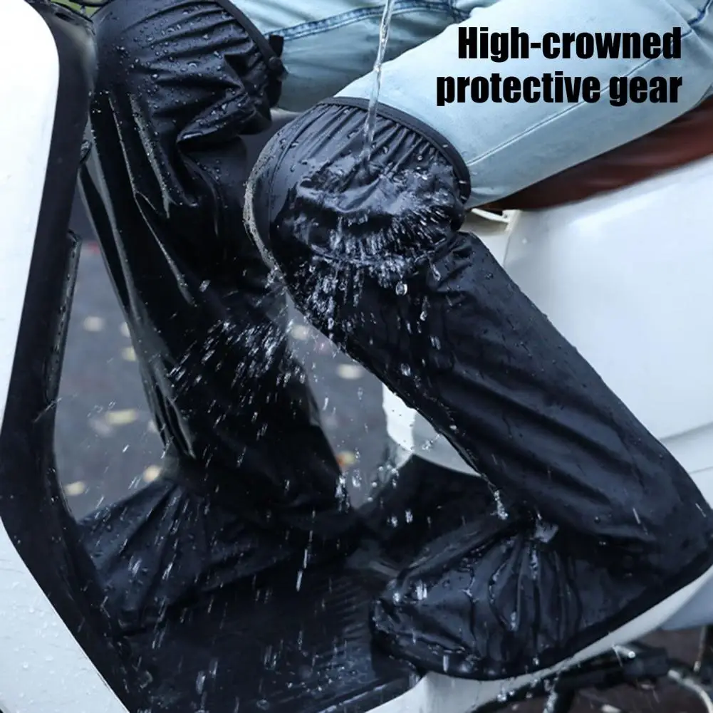 Travel Shoe Covers Reusable Elastic Band Shoe Covers Waterproof Non Slip Over Knee Rain Protection for Men Women Sneakers