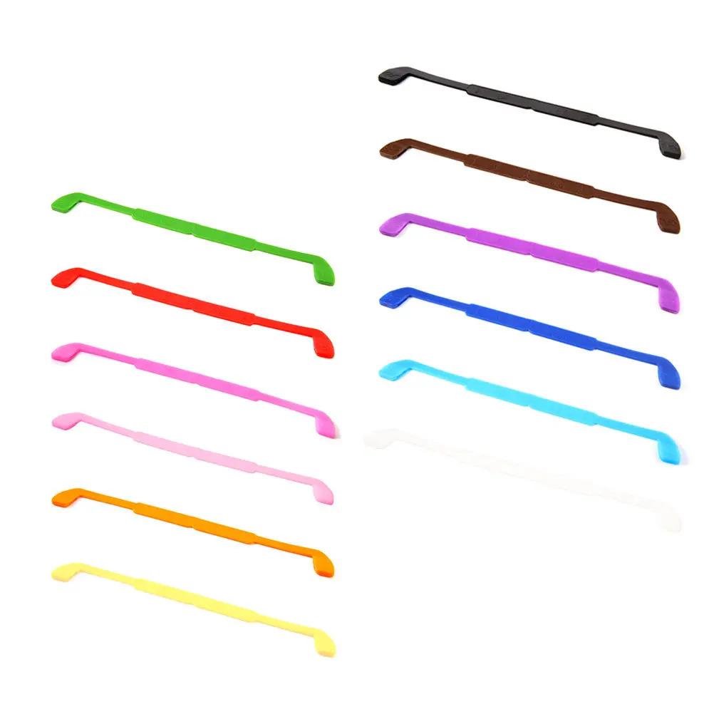 

12Pcs Eyeglass Anti-Slip Strap Silicone Holders Multicolor Non-Slip Glasses Holders for Sports Adults Riding Climbing