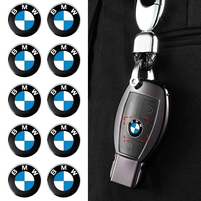

New 11mm 14mm Fob Car Logo Sticker for Car Remote Control Key For BMW M5 M4 M3 F20 F40 F22 F30 E90 F32 F10 F06 F07 F46 E60 Z4 X7