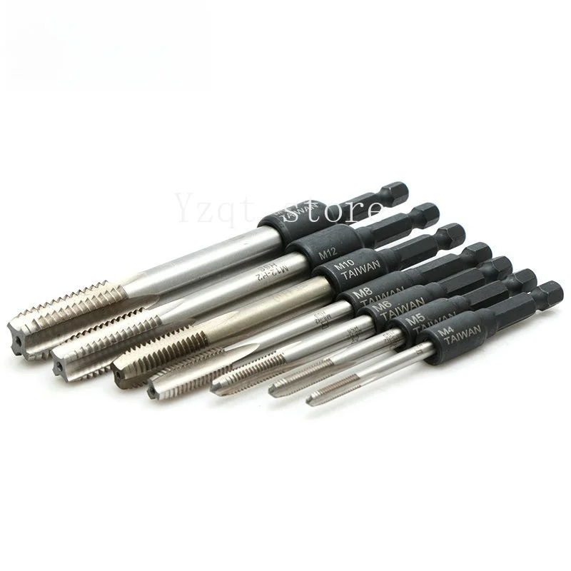 Machine Tap Sleeve Chuck Wrench 1/4 Hexagonal Shank Internal Teeth Wire Return Tapping Sleeve M4-M16 Tap Sleeve