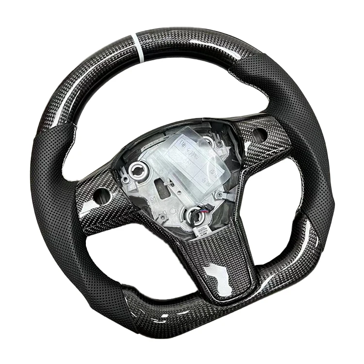 

Carbon Fiber Interior Accessories d shaped steering wheel leather accessories steering wheel durable car accessories custom