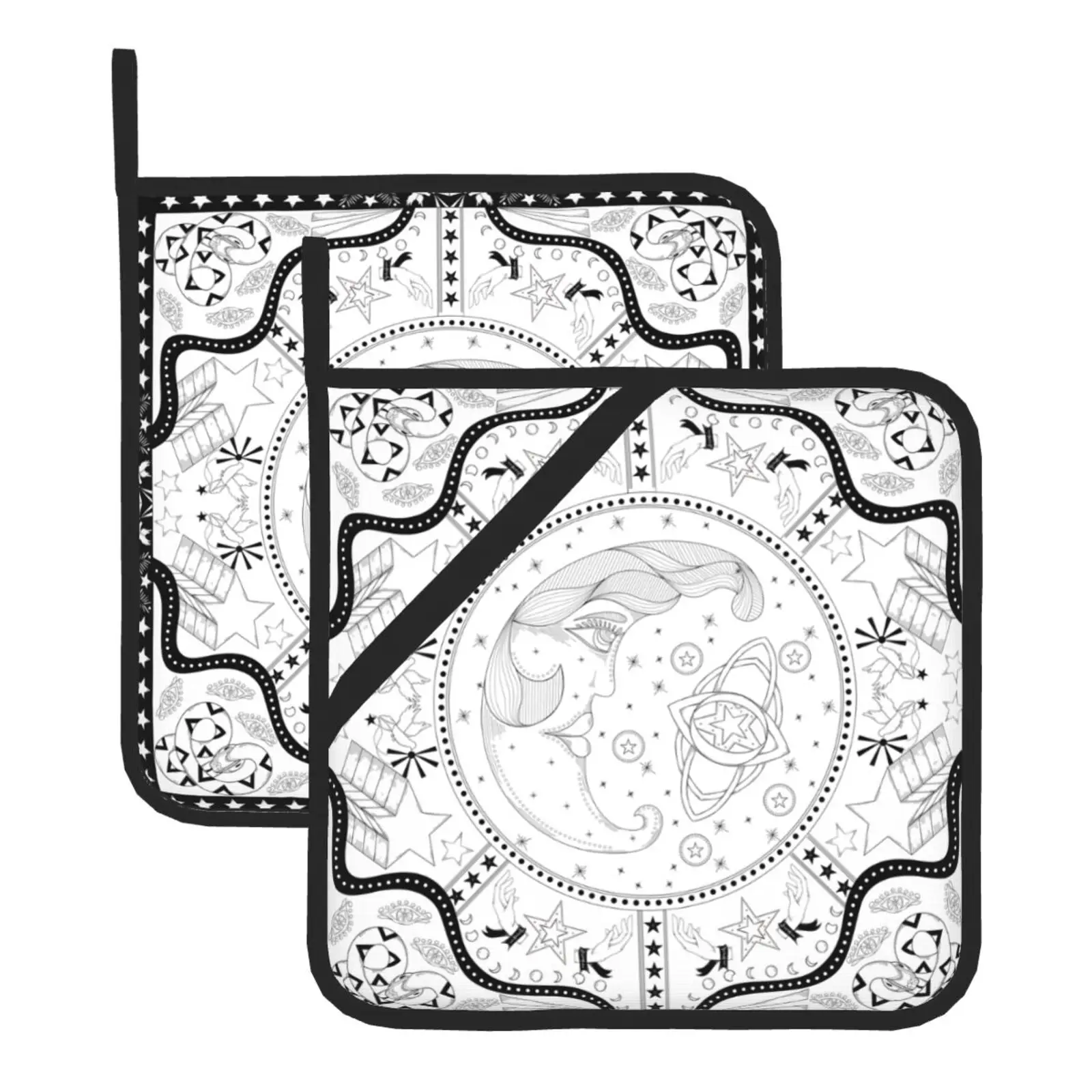 Набор из 2 держателей для кастрюль, термостойких кухонных утварей для микроволновой печи, приготовления пищи, выпечки, концевых блюд и барбекю Набор из 2 держателей для кастрюль, термостойких кухонных утварей для микроволновой печи, приготовления пищи, выпечки, концевых блюд и барбекю