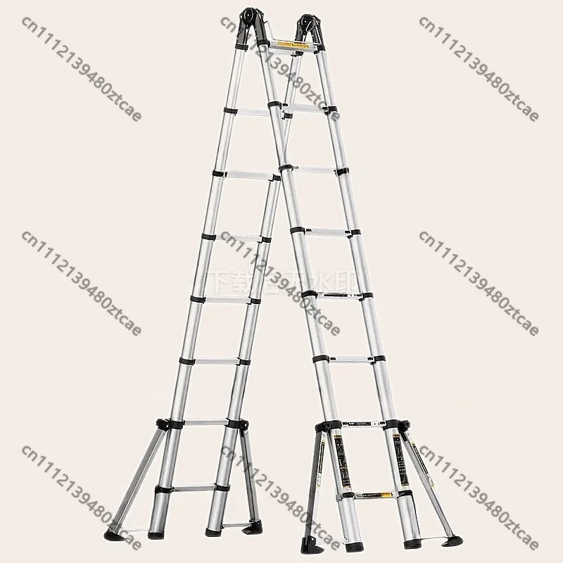 Aluminum Alloy Multifunctional Step Ladder Stable Load-bearing Anti-slip Household Indoor Climbing Support Stool