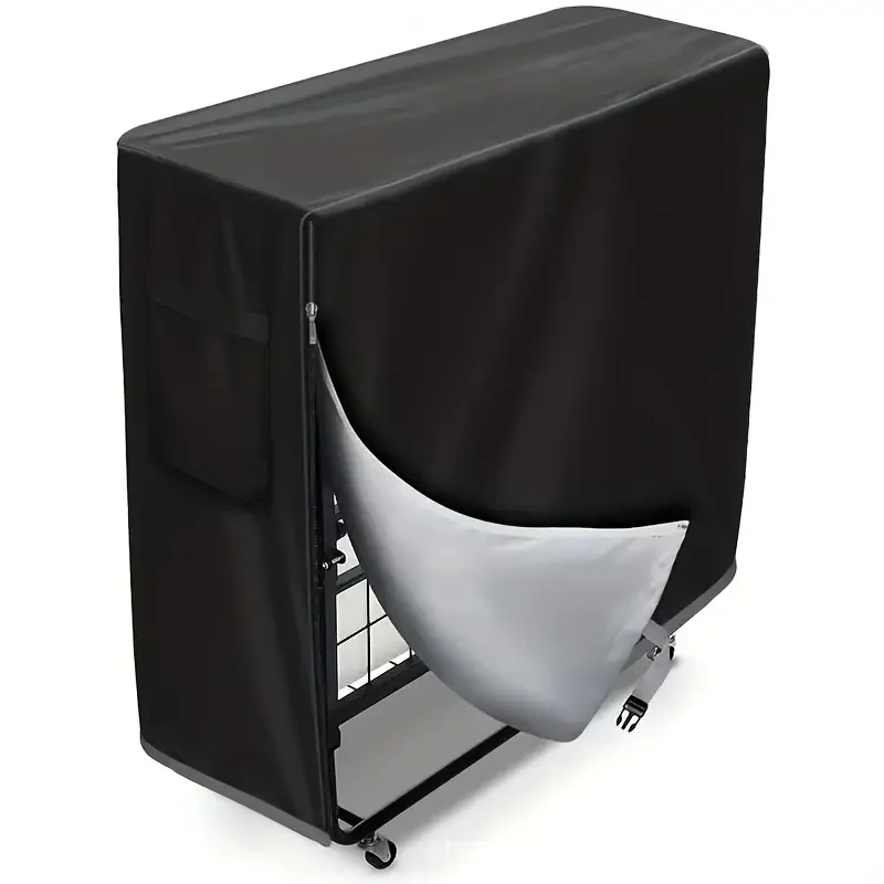 1pcs multifunctional protective cover folding bed cover, waterproof, with powerful zipper, buckle and side storage bag
