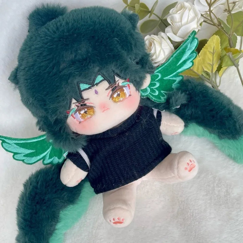 

20 см игра Genshin Impact Xiao аниме фигурки косплей плюшевые игрушки для тела и ушей хвост для детей мультяшные плюшевые подарки