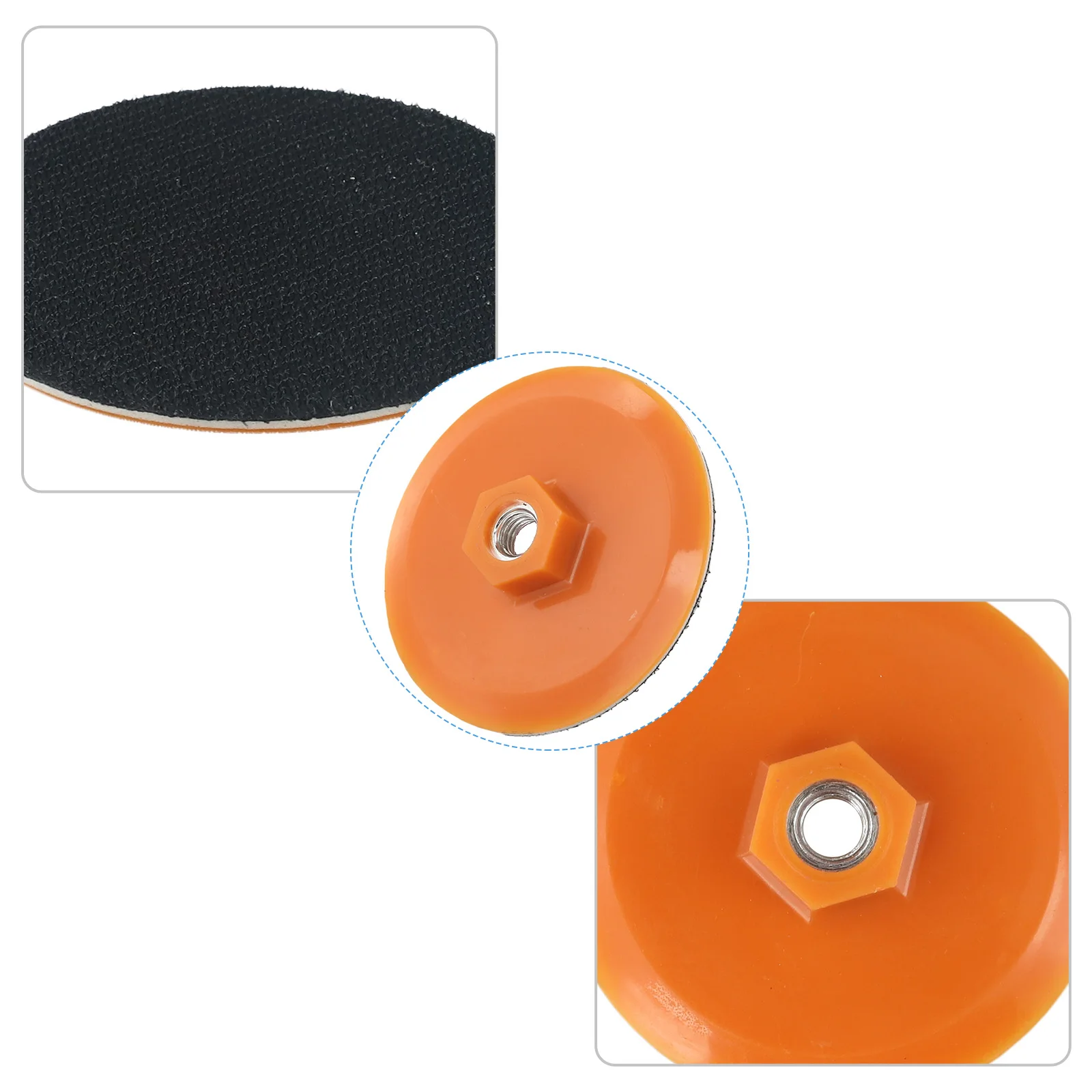 3-7 In Self-adhesive Backing Pad Polishing Plate With 10 14 16mm Sander Disc Backing Pads Workshop Equipment Power Tools