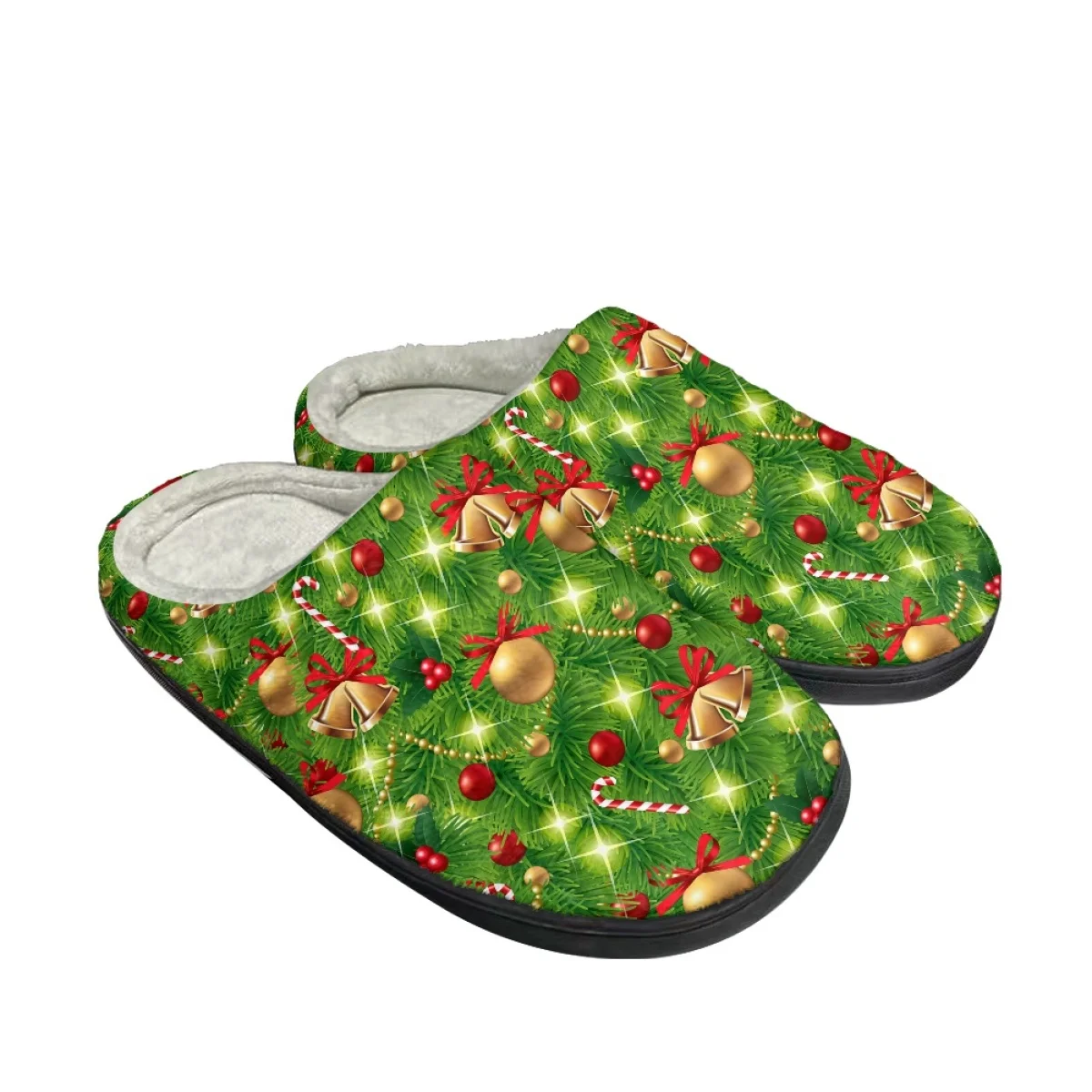 Christmas Design Non-slip Winter Cotton Slippers Casual Female Home Warm Footwear Dropshipping Indoor Comfortable Slides Gifts