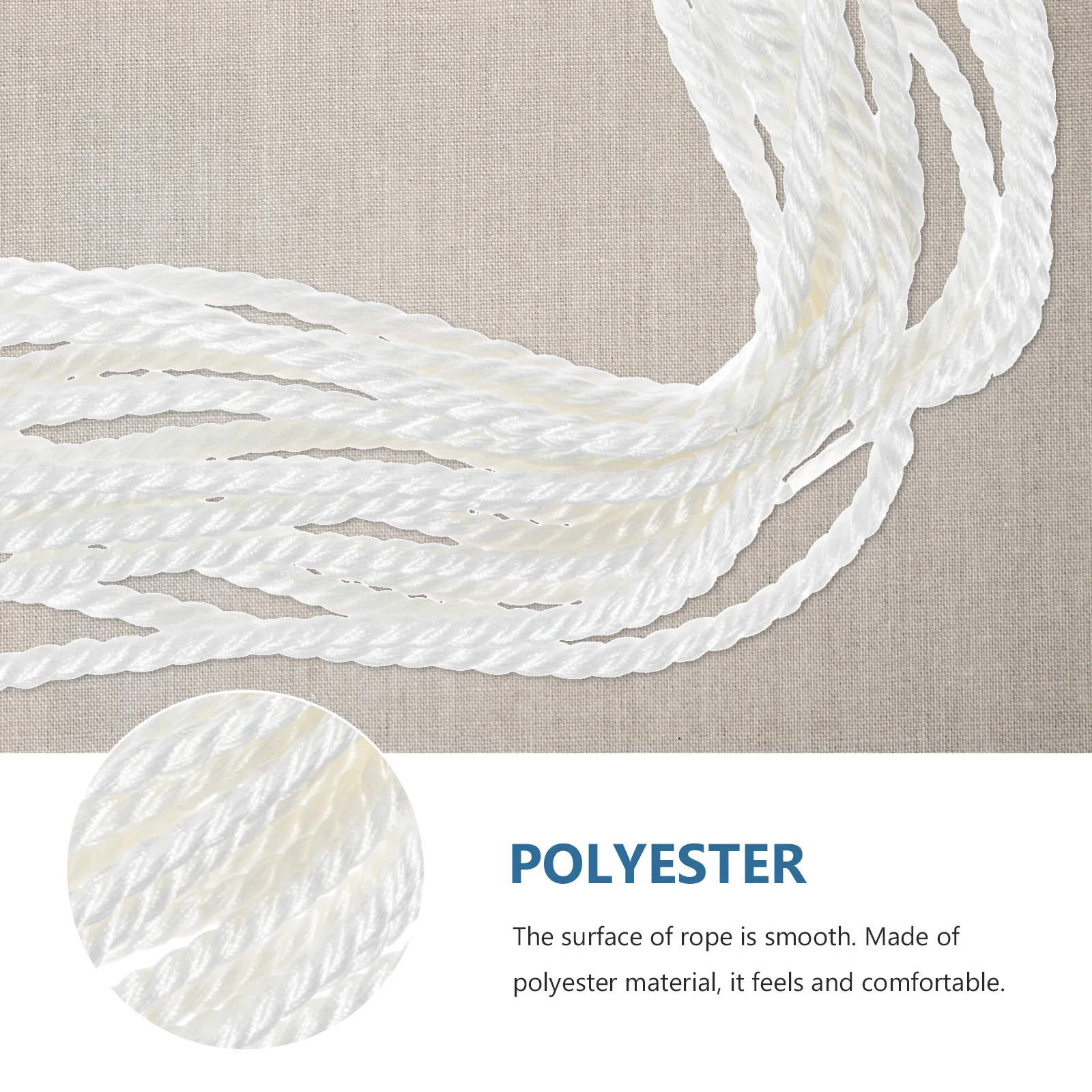 

Smooth Polyester Drawstring Cord Durable DIY Crafts Rope Bag Replacement Gift Wrapping Decorative Rope Drawstring Cord