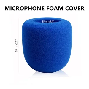 Microphone wireless Handheld lid, colored, windproof, anti-saliva, washable sponge foam, most of microphone, 3.5x7cm 8 Main Sales Microphone Foam - №3