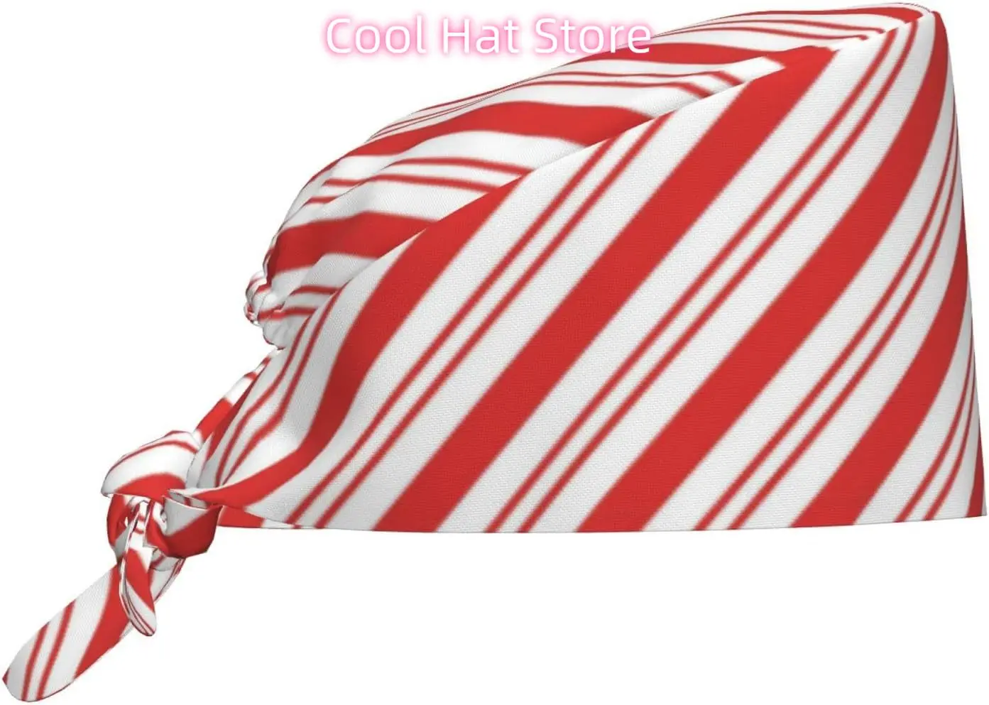 

Красно-белая рабочая кепка Candy Cane Swirl, кепка-скраб с регулируемой лентой унисекс, женская шляпа с завязками на спине, кепки для медсестер