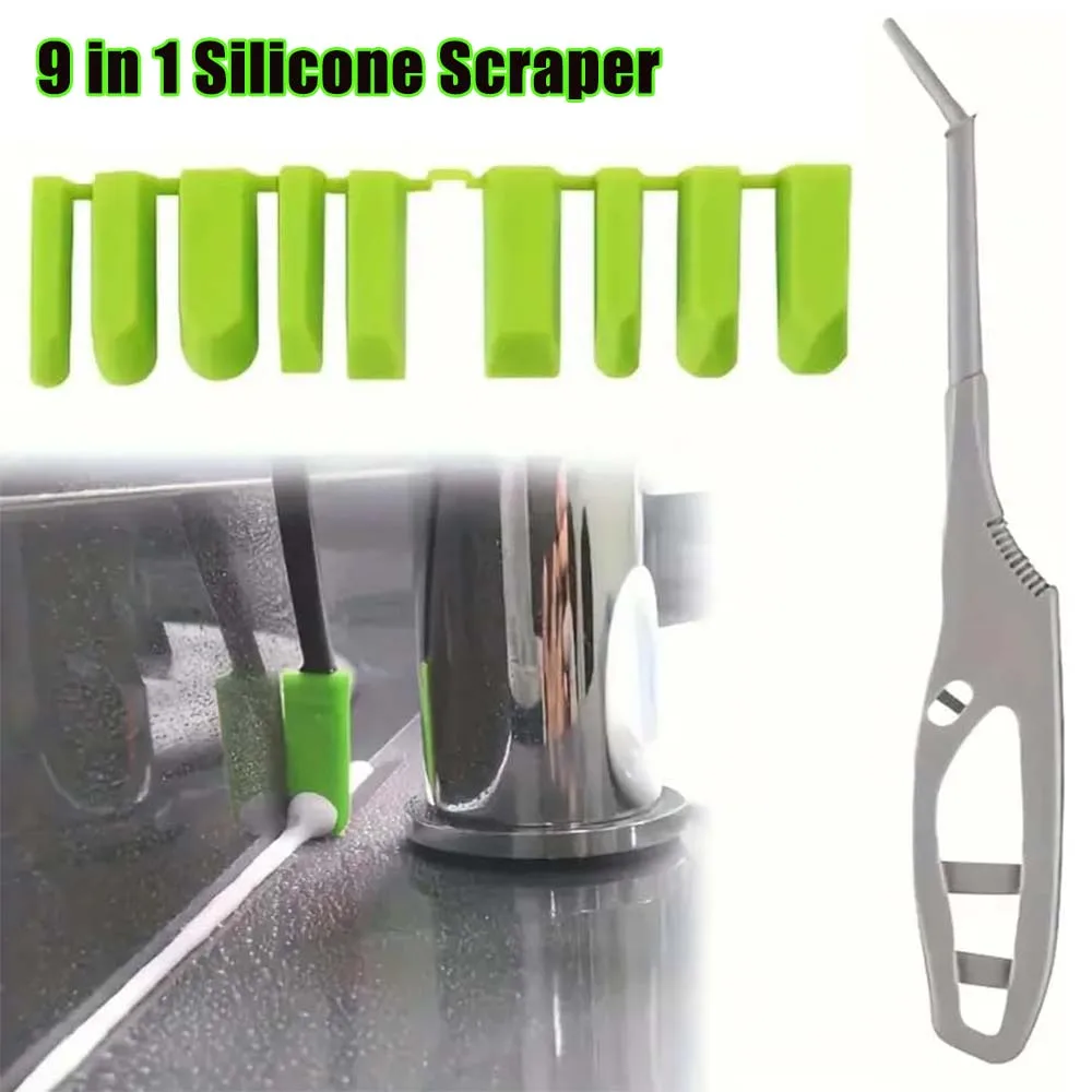 

Silicone Scraper Glue Remover Sealant Finishing Edge Smoothing Caulking Applicator Gap Cleaning Tool Home Repair Essential Tool