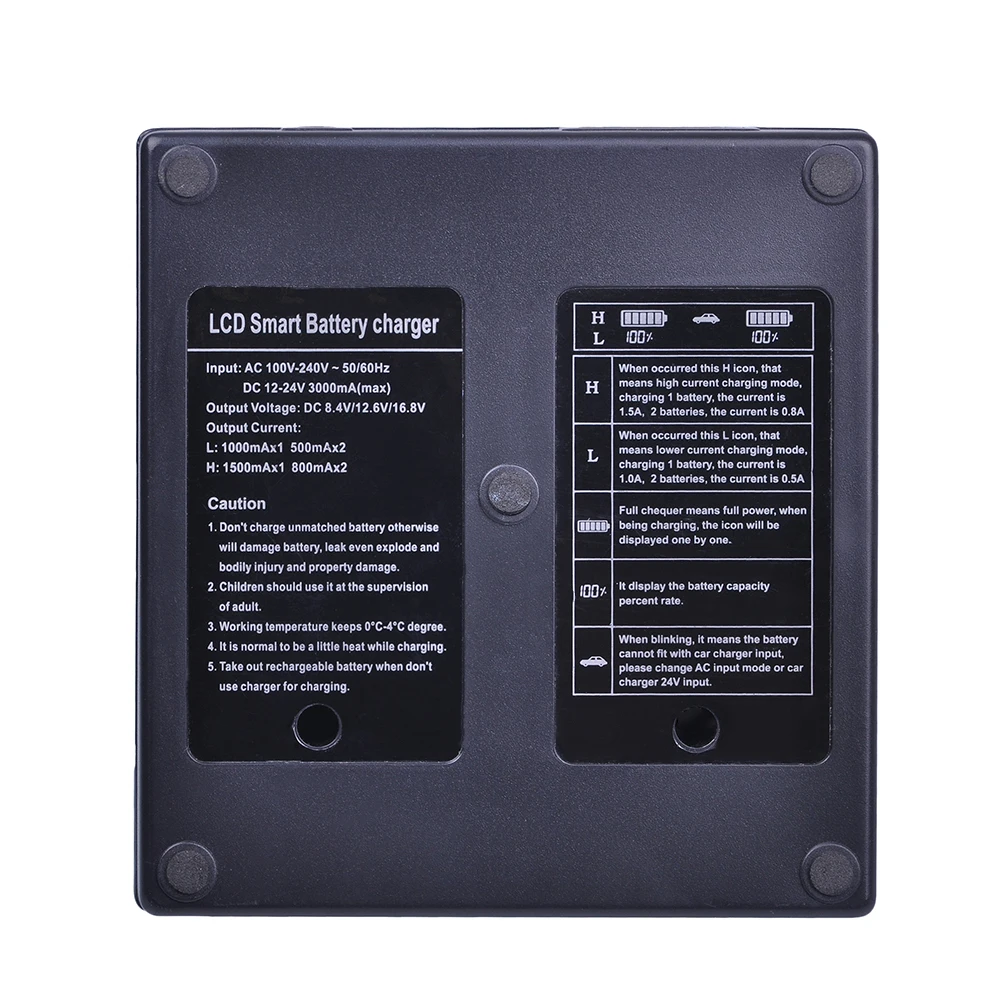 LCD Dual Quick Battery Charger for Nikon EN-EL4A EN-EL4a ENEL4 EN EL4 Li-ion Battery D3S D2H D2Hs D3 D2Xs D2X D300 F6 D2