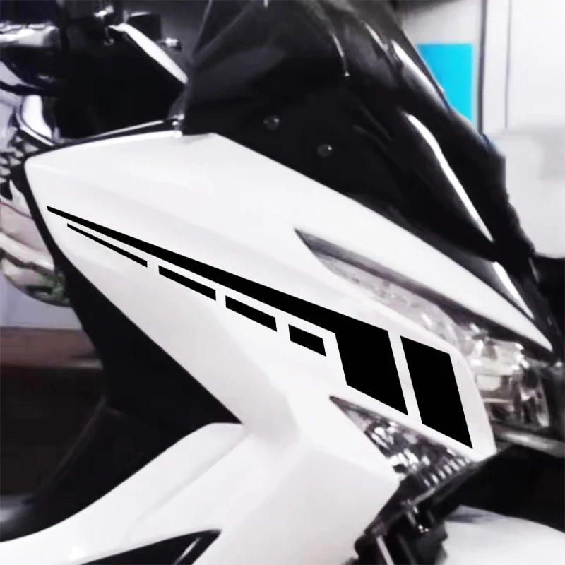 Motorrad-Vorderkotflügel-Kombi-Aufkleber, universelle reflektierende, wasserdichte Aufkleber für Yamaha R1 R3 MT07 MT09 Zubehör – Detail 5