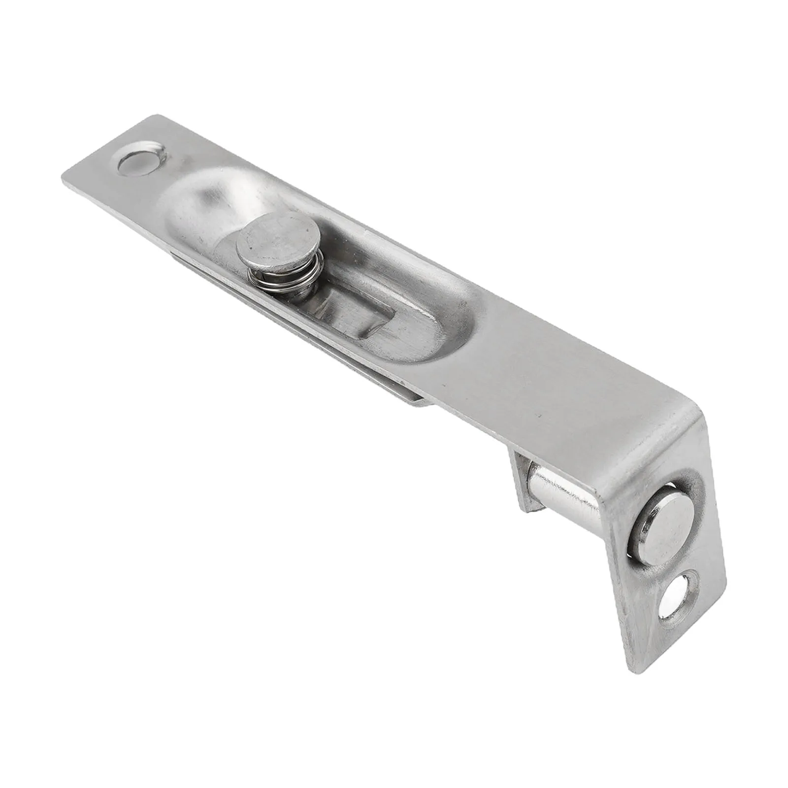 Flush Bolt Security Latch for Indoor Residential Doors Stainless Steel Material with Balanced Leverage and Quiet Operation