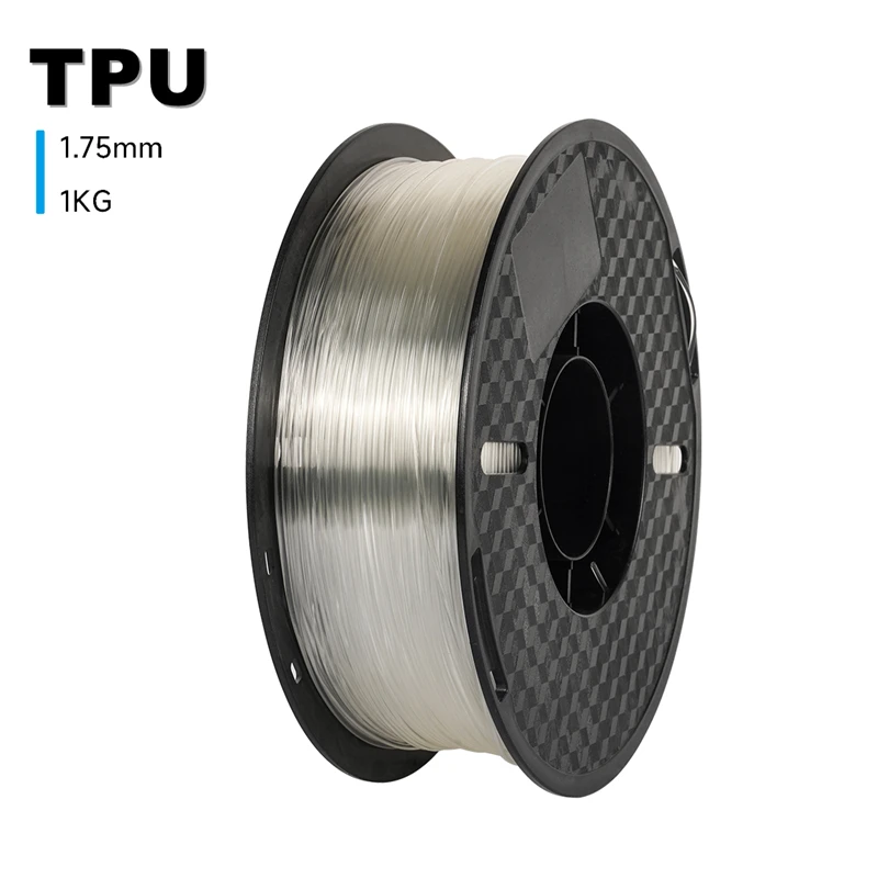 KINGROON 3D-printerfilament TPU 1KG 1,75 mm Zacht flexibel 3D-printmateriaal Hoge veerkracht TPU Plastic Nettogewicht 1 kg/rol