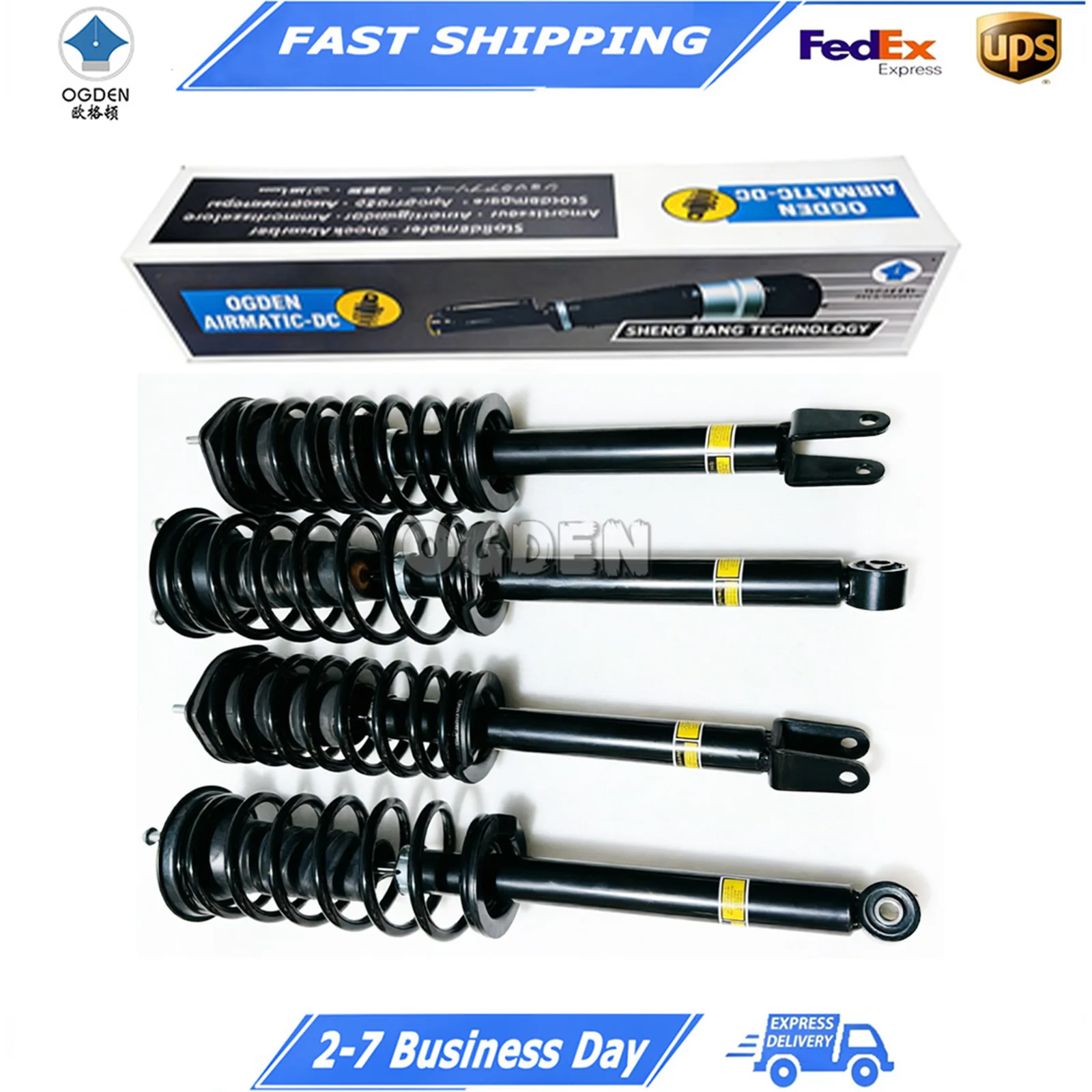 

OGDEN 4Pcs Modified Coil Spring Shock Absorber Assembly Fit For Lexus LS460 Front Rear Air Suspension