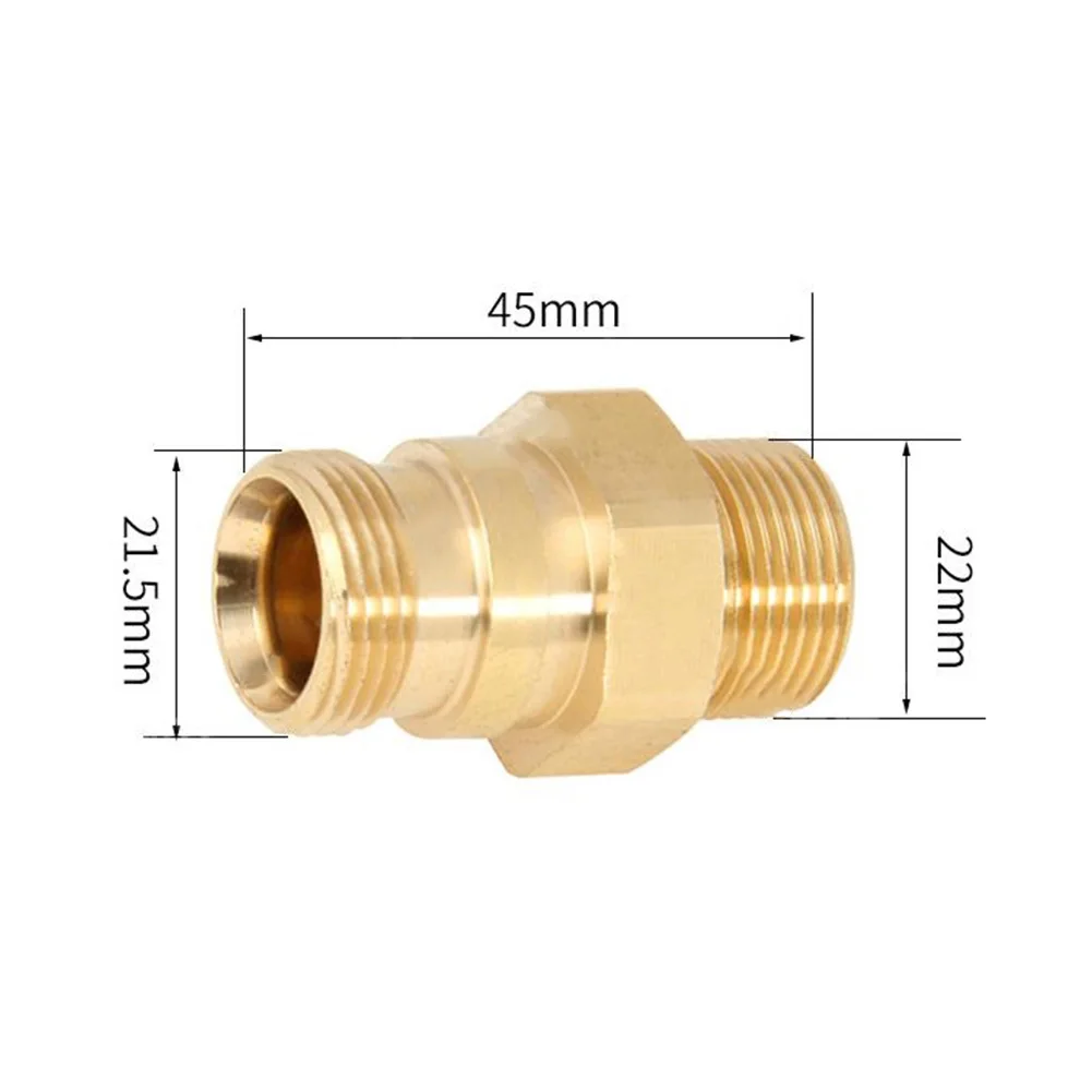 Copper Quick Connect Fitting for Karcher High Pressure Washers Maintains Full Pressure Without Leakage or Loss