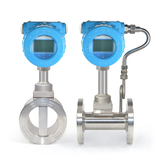 

DN15 High Temperature Digital Gas Steam Water Measuring Device Vortex Flow Meter sensor flowmeter