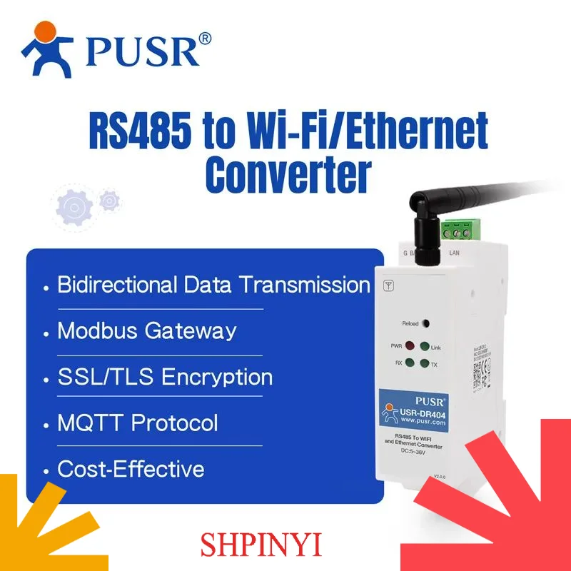 

PUSR Matter Нет Rohs Ce Fcc Usr Dr404 Модуль управления кондиционером Zigbee Регулятор кондиционера Новый продукт