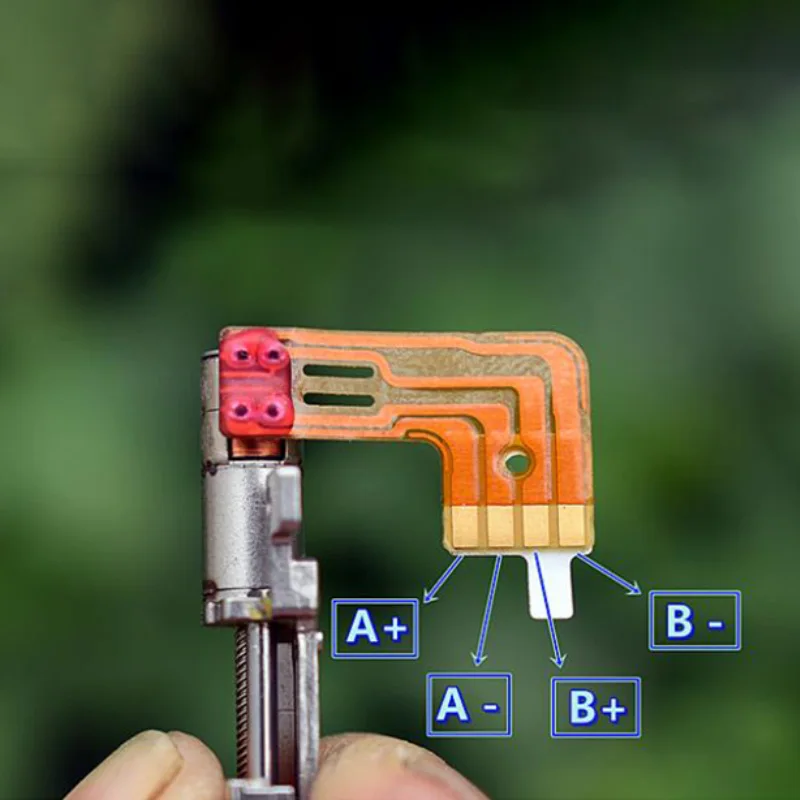 Mini Planetary Stepper Motor 5MM 2-phase 4-wire Mini Reduction Stepper Motor Precision Metal Lifting Mini Ball Bearing Toy Model