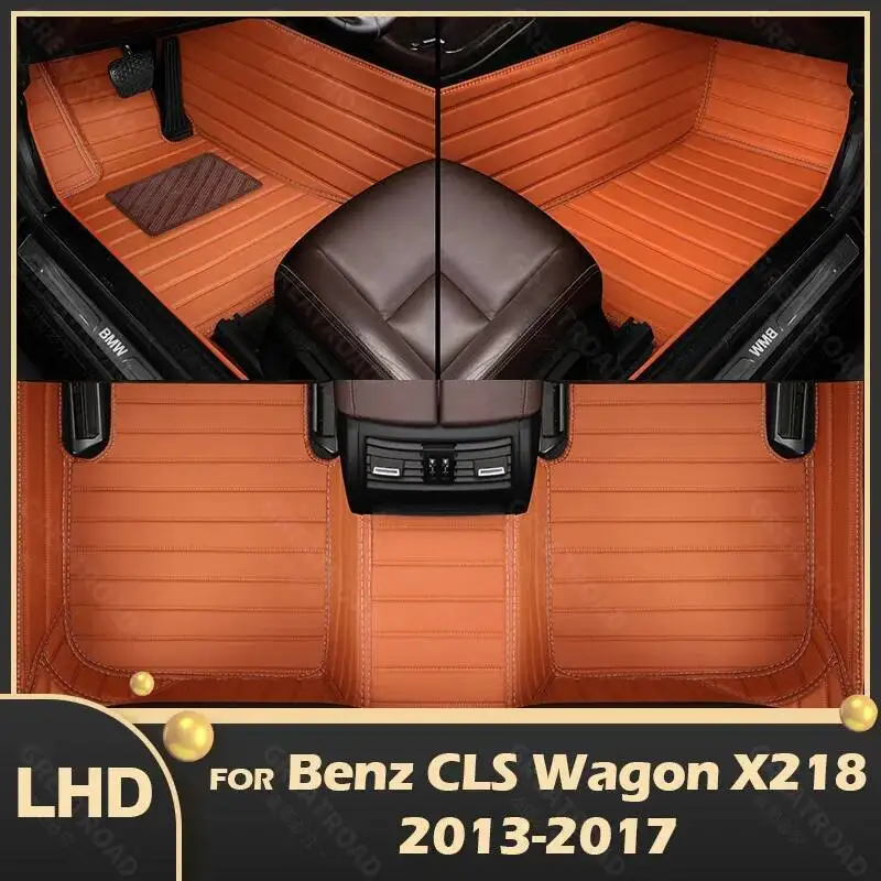 

Автомобильные коврики для Benz CLS X218 Shooting Brake 2013 2014 2015 2016 2017, пользовательские автомобильные подушечки для ног, ковер, аксессуары для интерьера