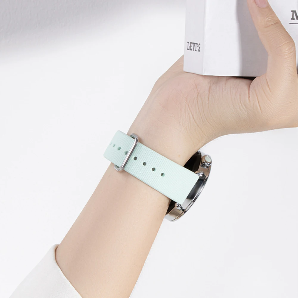 샤오미 워치 S4 41mm용 오리지널 실리콘 스트랩 스포츠 루프 교체 액세서리 그레인 패턴 밴드