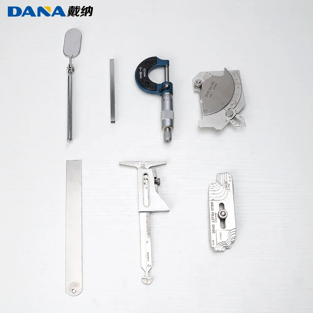 DANA W13A Weld Inspection Ruler Combination Welding Inspection Tools Stainless Steel Weld Tool Kits