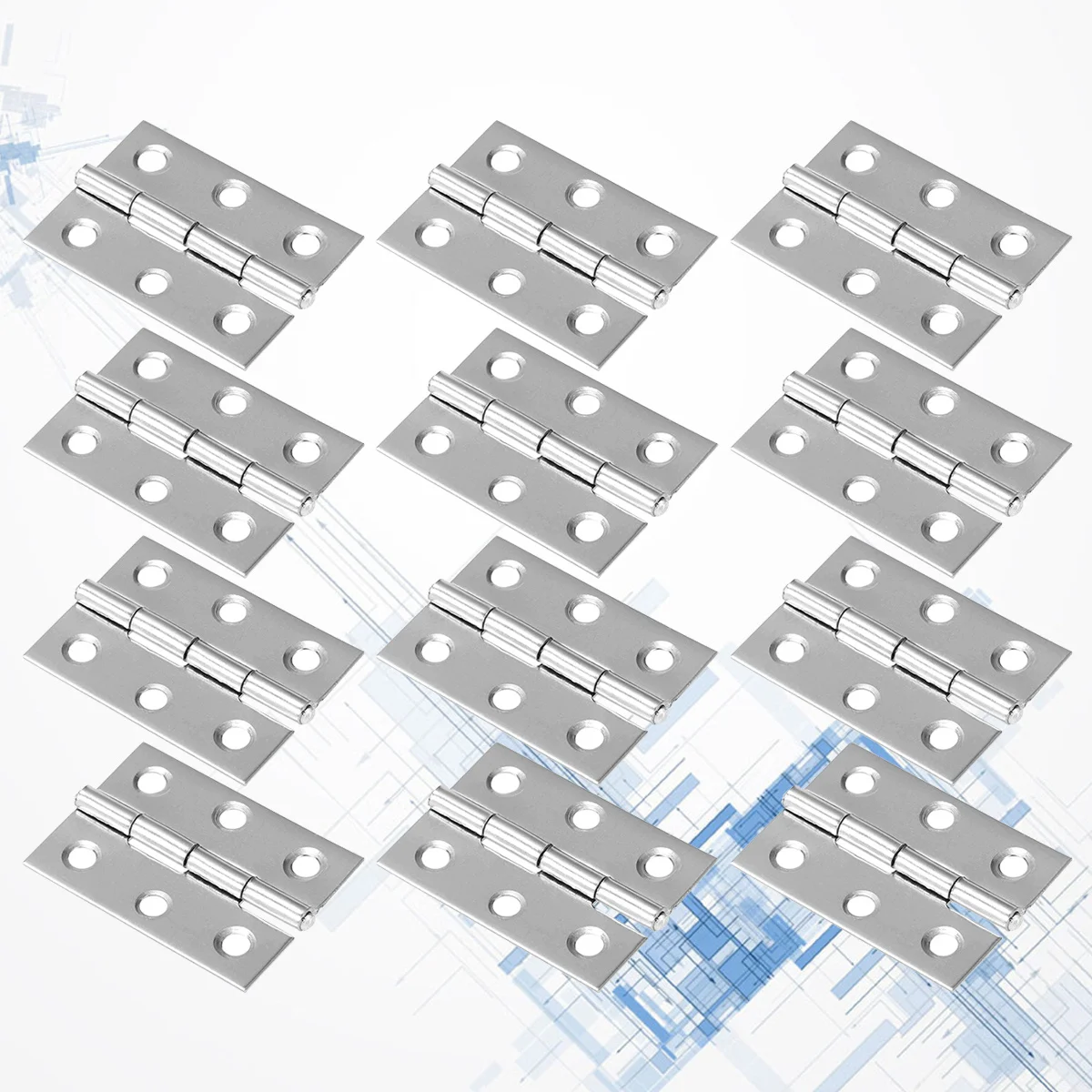 

30pcs Stainless Steel Hinge 2 Inch Thickened Mute Flat Door Loose-Leaf For Silent Closure Heavy Duty Non-Rust Hinges Wood Doors