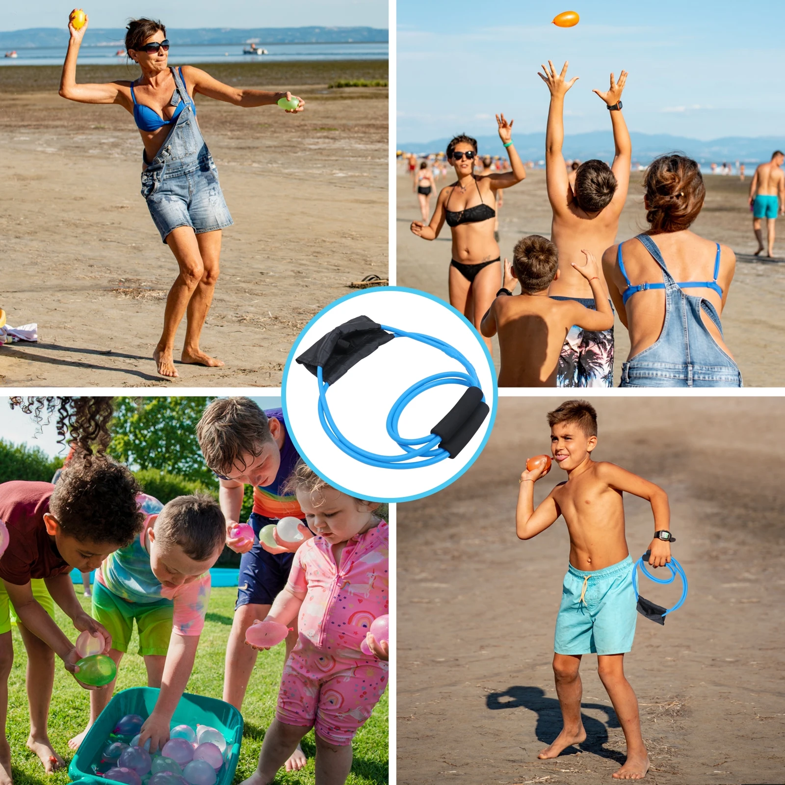 

Water Balloon Launcher Outdoor Toys Safe Fun Party Games Balloon Water Launcher Inflatable Toys