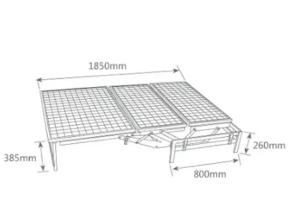 Pabrik langsung menjual bingkai angkat fungsional yang dapat disesuaikan untuk tempat tidur Sofa yang dapat disesuaikan dengan solusi perangkat keras multifungsi