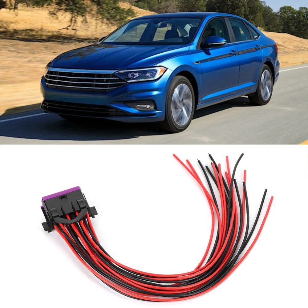 Flexible Cable OBD2 Female Connector Latching Lock Connector 16 Pin Female Connector Adapter Opening Female Extension Cable