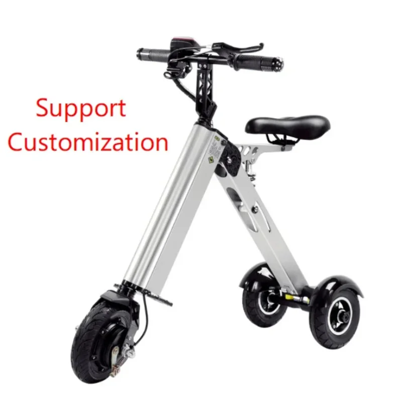 2024 New Riding Smart 250W Vehicle Tricycle Portable Electir Folding Bike Electric Scooters Support Customization