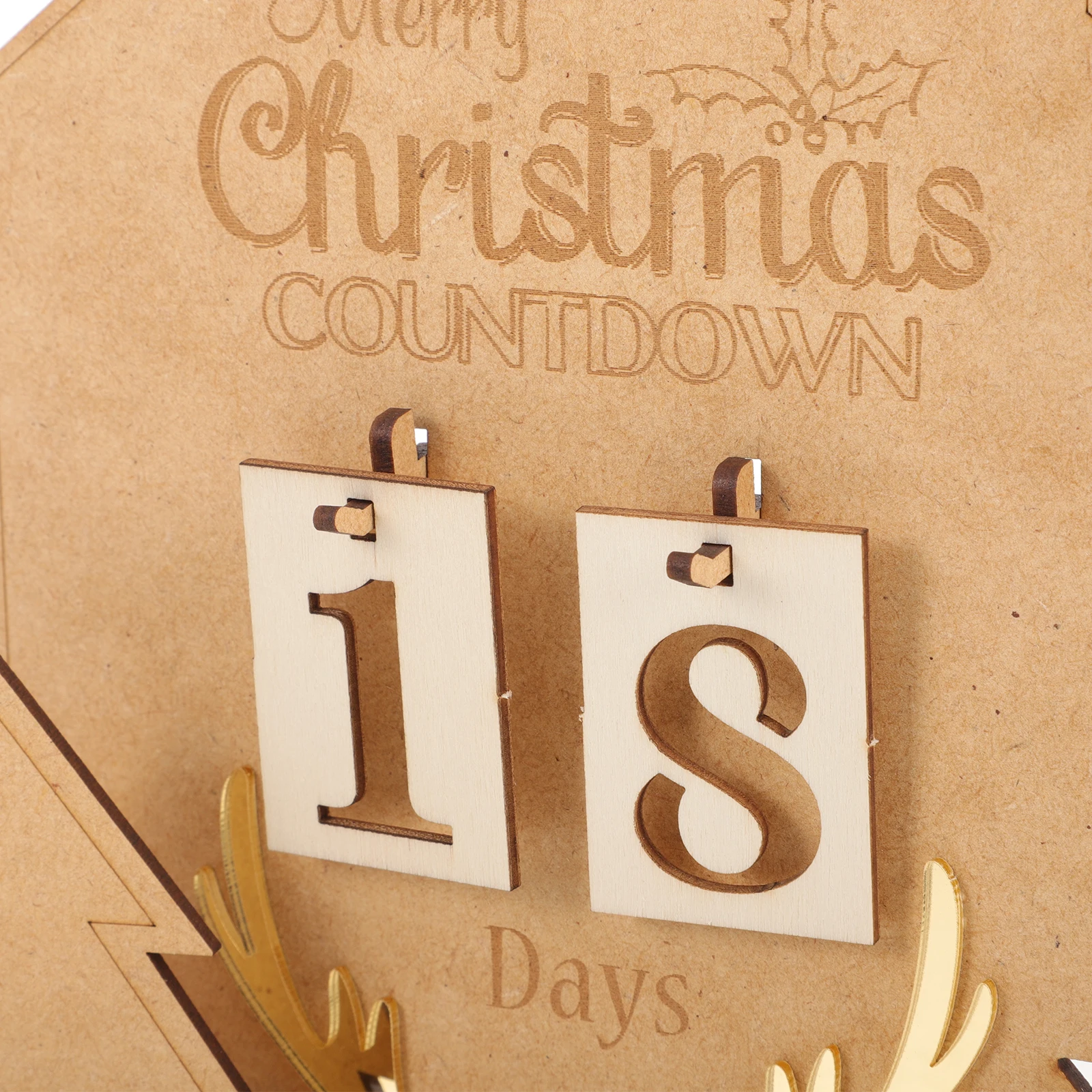 

Wooden House Decorations Christmas Calendar Advent Creative Cute Desk Aesthetic Block for