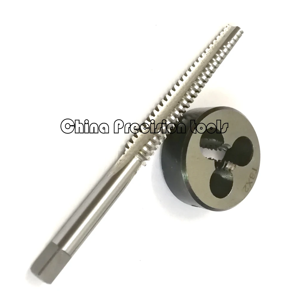 2PCS HSS Metric Trapezoidal thread tap and Die set Tr8 T8X1.5 TR8X2 TR8X3 Left Right hand TR screw taps dies sets T8 T8X2 T8X3