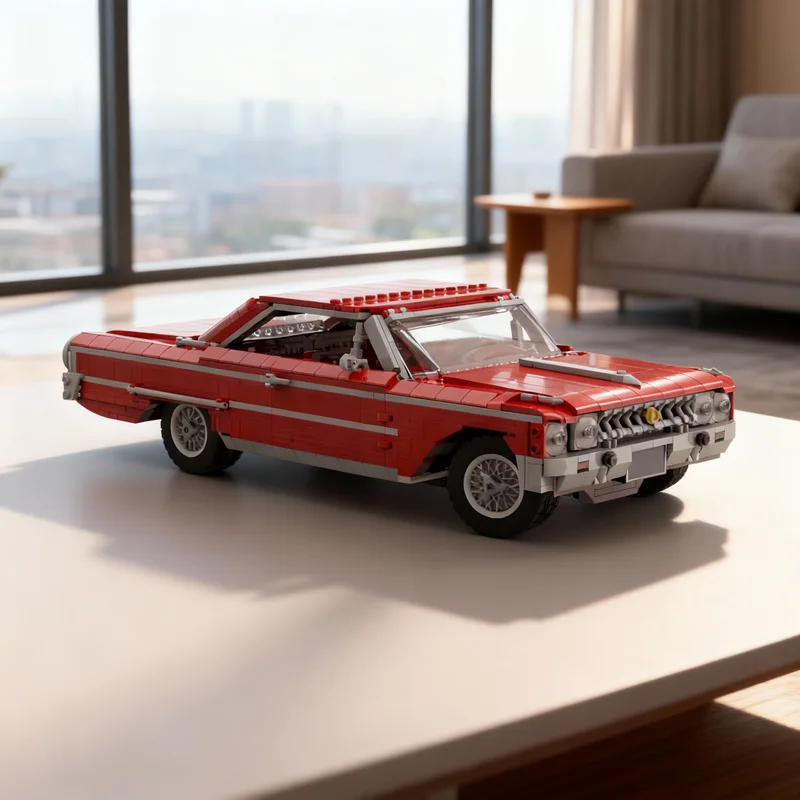 

Конструктор MOC Ford Galaxie Fastback, 1347 деталей, модель Creator Expert, развивающая игрушка, идея для подарка на Рождество