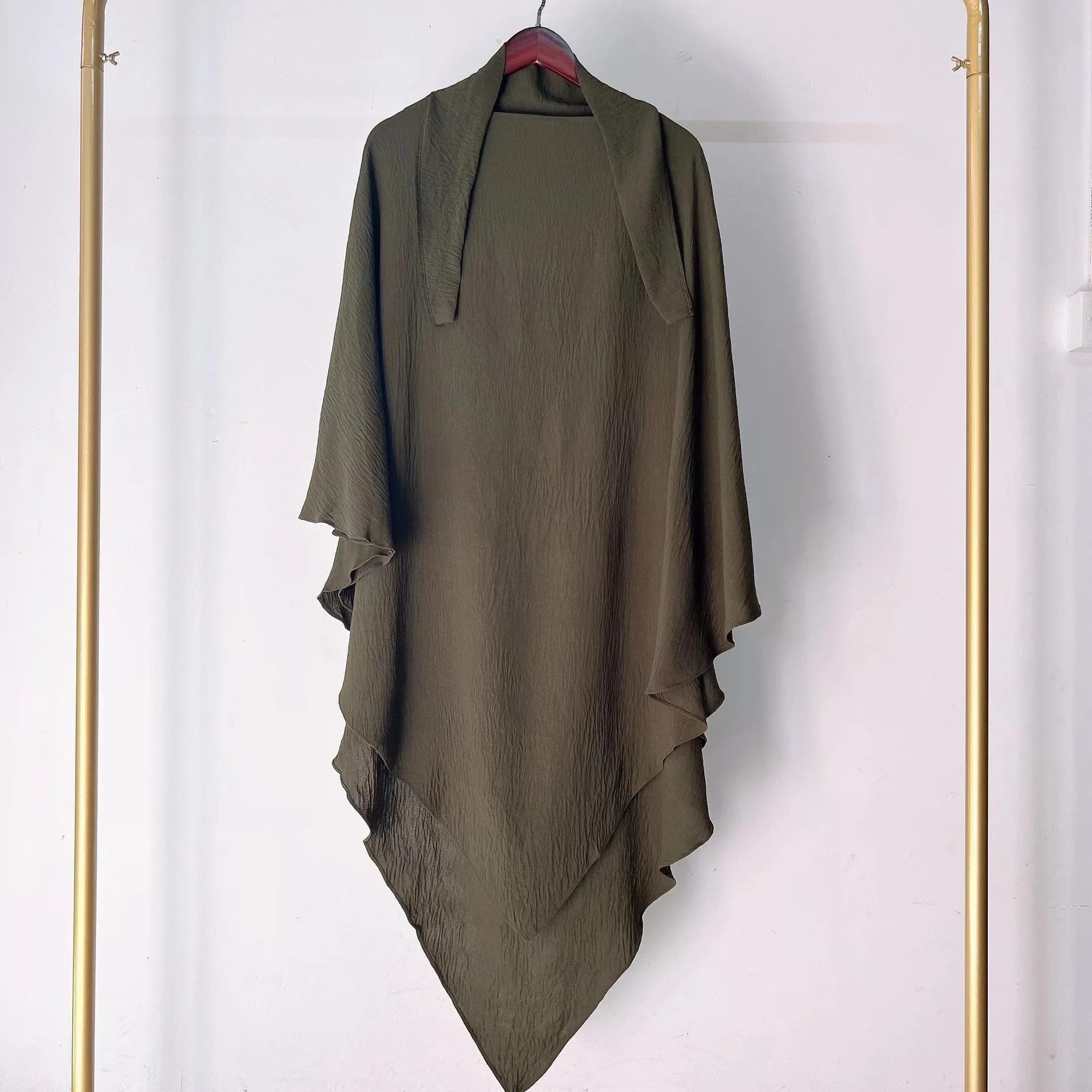 

Eid Khimar Hijab Woman Ramadan Prayer Garment Caftan Abaya Turkish Headscarf Muslim Niqab Wrap Malaysia Shawls Scarves Headdress