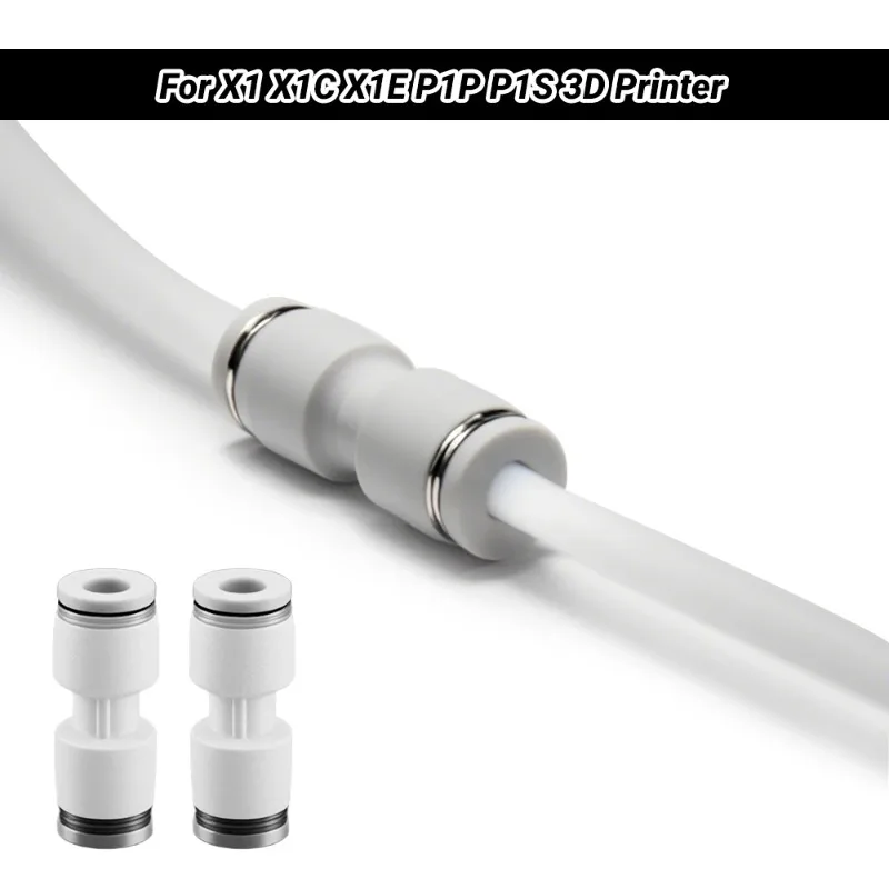 PTFE Tube Connector for Bambu Lab X1 P1 Series 3D Printers Universal AMS Filament Feeding Adapter Professional Teflon Tube Joint