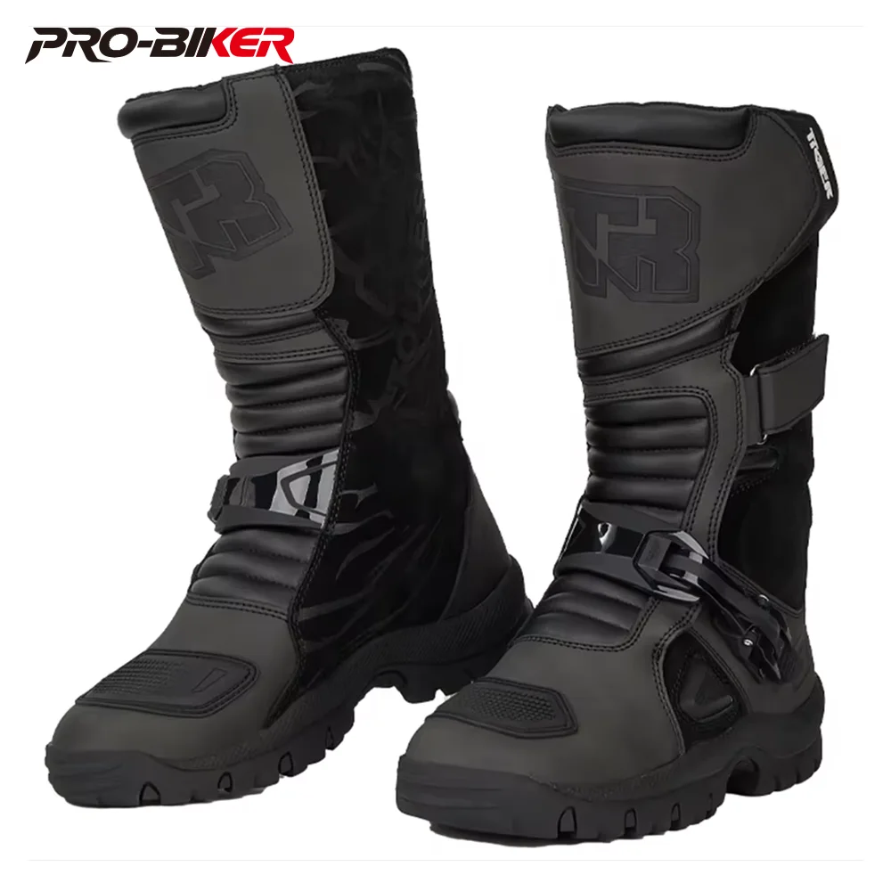 AliExpress HEROBIKER Motorcycle Boots Men Racing Shoes Motorcyclist Boots Off-road Anti-slip Four Seasons Cycling Protective Gear Motocross Boots
