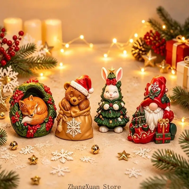 3D-Weihnachtsgießform für Weihnachtskerzenherstellung und Bastelprojekte 3XUF – Detail 3