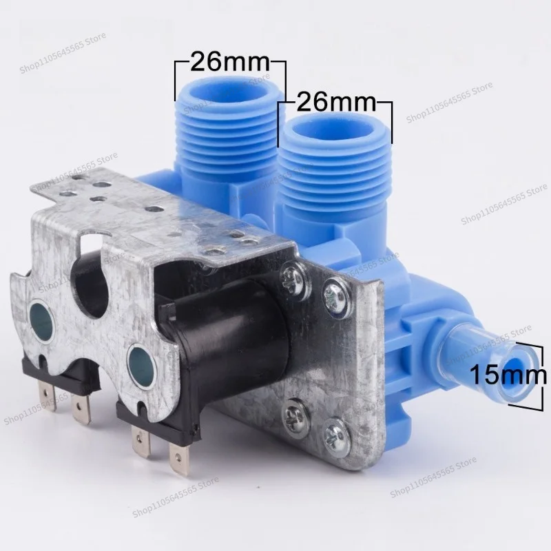 Suitable for washing machine double head inlet valve water flow controller maintenance accessories blue 110v/220v