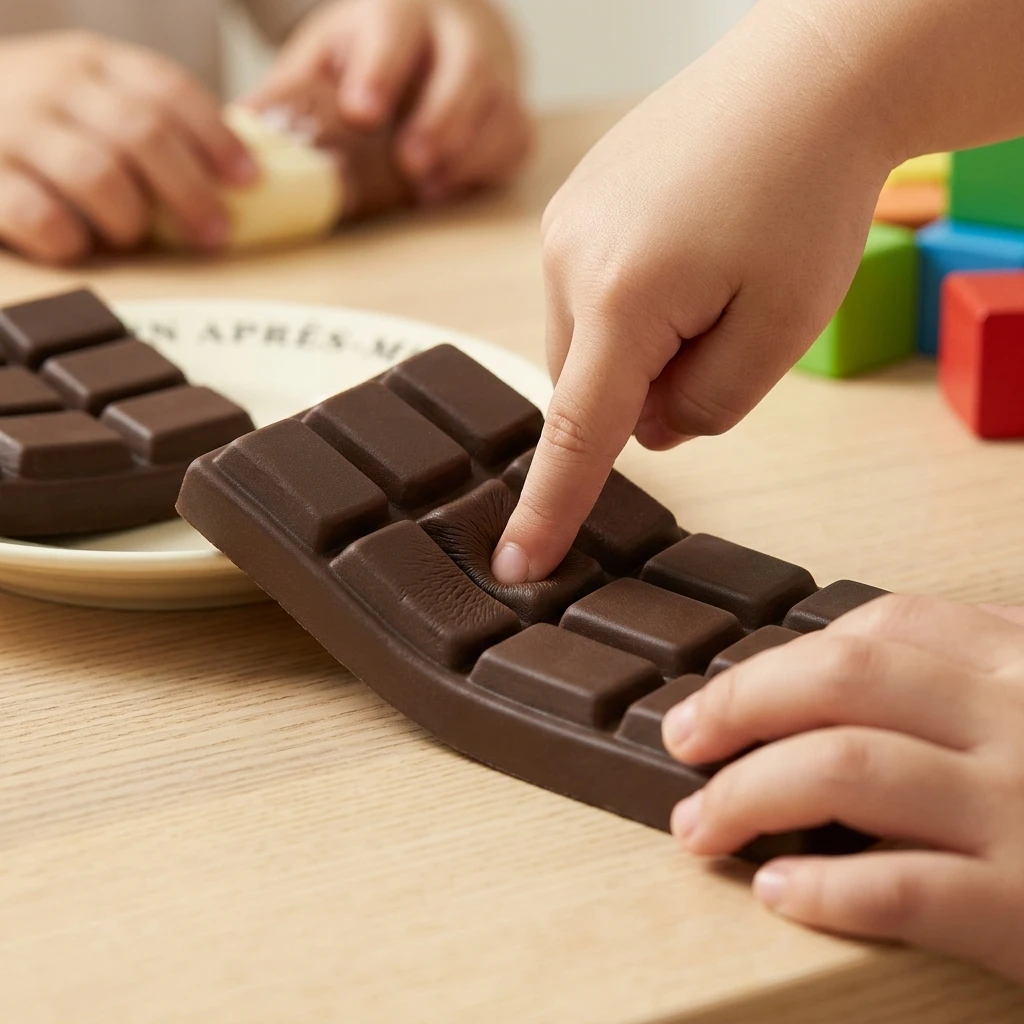 

14cm Super Slow Rising Chocolate Squishy Soft Wet Feel PU Stress Relief Squeeze Toy Photo Display Fidget Decompress Toy