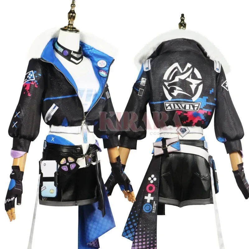 

25COSStar Rail Silver Wolf Косплей Костюм с очками Silver Wolf Косплей Парик Обувь Сапоги Женские ролевые игры для мероприятий в стиле аниме