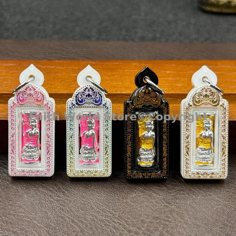 TOP Thailand temple buddhist famous LONG PO wealth Goddess Nang Kwak Buddha Amulet Bless safety healthy GOOD LUCK Pendant